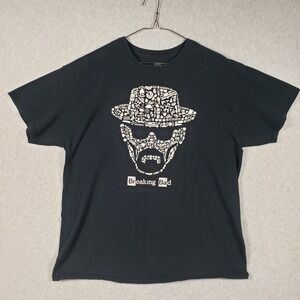 Breaking Bad Walter White Face Graphic T Shirt X Large Black 2015 TV Show Merch
